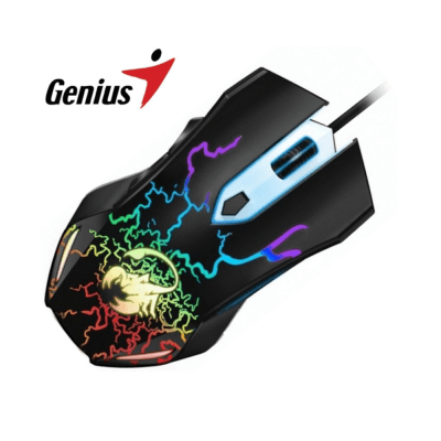 MOUSE GENIUS GX SCORPION SPEAR 2000 DPI 6-BOT RGB BLACK (31040002400) (NT8)