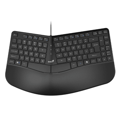 TECLADO GENIUS ERGO KB-700 AI COPILOT WAVE KEYS USB SP NEGRO (31310053401) (NT8)1