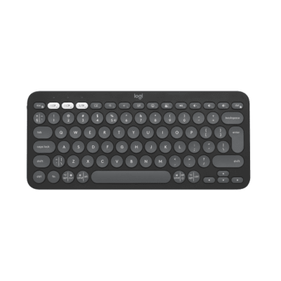 TECLADO LOGITECH  PEBBLE 2 K380S BLUETOOTH/WIRELESS SP GRAPHITE (920-011783)1
