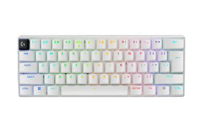 TECLADO LOGITECH G PRO X 60 LIGHTSPEED BT/ÓPTICO/65 HRS/RGB BLANCO (920-011921) (NT8)