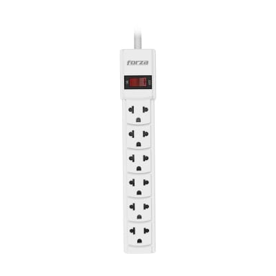 REGLETA FORZA PS SERIES 120V/220V X 6 BLANCO (PS-001W) (NT3)