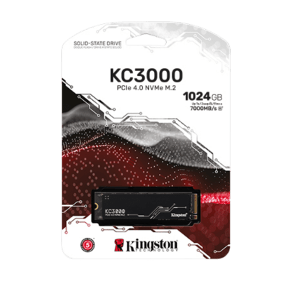 UNIDAD DE ESTADO SOLIDO KINGSTON KC3000 1024GB M.2 2280 NVMe PCIe (SKC3000S/1024G) (NT7)