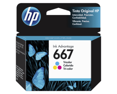 CARTUCHO DE TINTA HP 667 TRICOLOR DJ 2775 / 4175 (3YM78AL) (NT18)