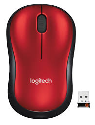 MOUSE LOGITECH INALÁMBRICO M185 ROJO (910-003635)