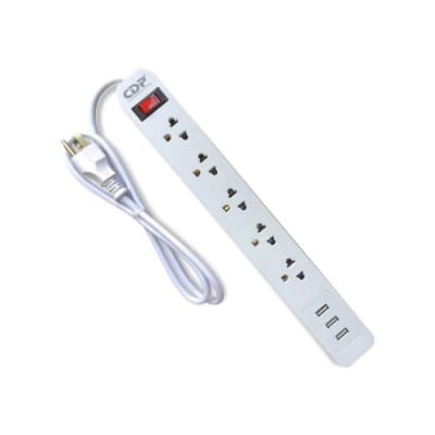 SUPRESOR DE PICOS CDP 220V 05 TOMAS WHITE (R-SS5) (NT8)