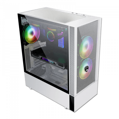 CASE ANTRYX RX 460 MESH WHITE USB3.0, FAN X3, VIDRIO TEMPLADO (AC-RX460MW) (NT21)