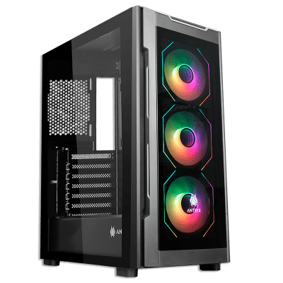 CASE ANTRYX RX 560 BLACK, ARGB FAN X3, VIDRIO TEMPLADO (AC-RX560K) (NT21)