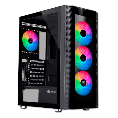 CASE ANTRYX RX-260 BLACK, USB3.0, FRGB FAN X4, VIDRIO TEMPLADO (AC-RX260KFR) (NT21)