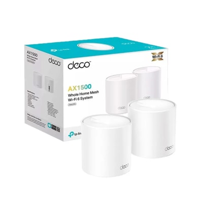 SISTEMA DE WIFI TP-LINK MESH DECO X10 (PAQX2) AX1500 2BAND (Deco X10(2-pack)) (NT6)