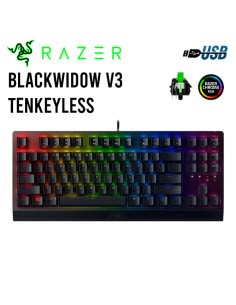TECLADO RAZER BLACKWIDOW V3 TKL MECANICO SWITCH GREEN SP CHROMA BLACK (RZ03-03491200-R311) NT8