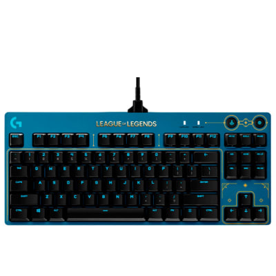 TECLADO LOGITECH G PRO TKL LOL2 GX SW BROWN (920-010533)