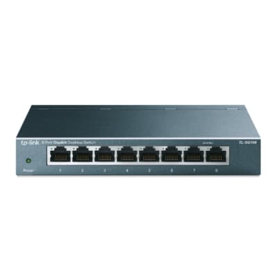 SWITCH TP-LINK TL-SG108, 8 PUERTOS RJ-45 GBE 10/100/1000 MBPS (1730502258)