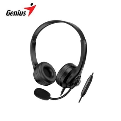 AURICULAR GENIUS HS-235U AI COPILOT 40MM USB-A BLACK (31710036400) (NT8)