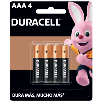 PILAS DURACELL AAA 2400 BLÍSTER X 4 UNIDADES (NT17)