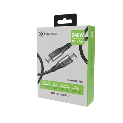 CABLE DE CARGA KLIPXTREME POWERGO 750, 240W (KAC-750-10FT) (NT3)