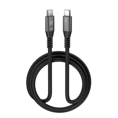 CABLE KLIPXTREME USB-A A USB-C, TRENZADO, 60W, 1M (KAC-250-3FT) (NT3)