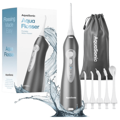 IRRIGADOR BUCAL AQUASONIC DENTAL PORTABLE, 5 PUNTOS (X0033RVJUD)