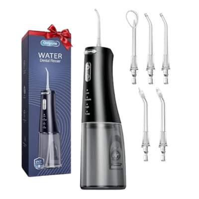 IRRIGADOR BUCAL ONLYONE PORTATIL INALÁMBRICO, 5 PUNTAS (B0D5RFBB7M)