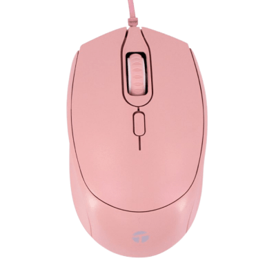 MOUSE TEROS TE-1226S 800-1200-1600 DPI, USB, 4 BOTONES, COLOR ROSADO (TE-1226S)