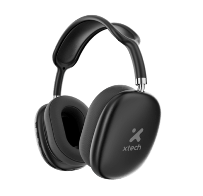 AUDIFONO XTECH AURAX ESTEREO WIRELESS BT BLACK C/MICROFONO (XTH-614) (NT8)1