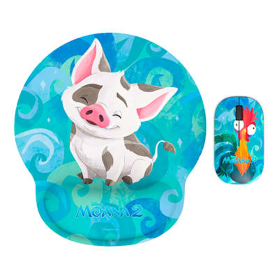 KIT MOUSE INALAMBRICO Y MOUSEPAD XTECH EDICION MOANA (XTM-DKT4MO) NT3