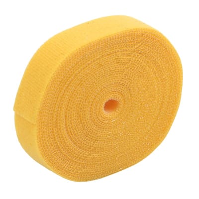 CINTA DE SUJECIÓN REUTILIZABLE TIPO VELCRO 25MTX2CM AMARILLO