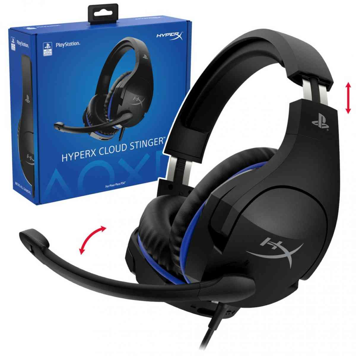 AURICULAR HYPERX CLOUD STINGER PS4 (HX-HSCSS-BK/AM)1