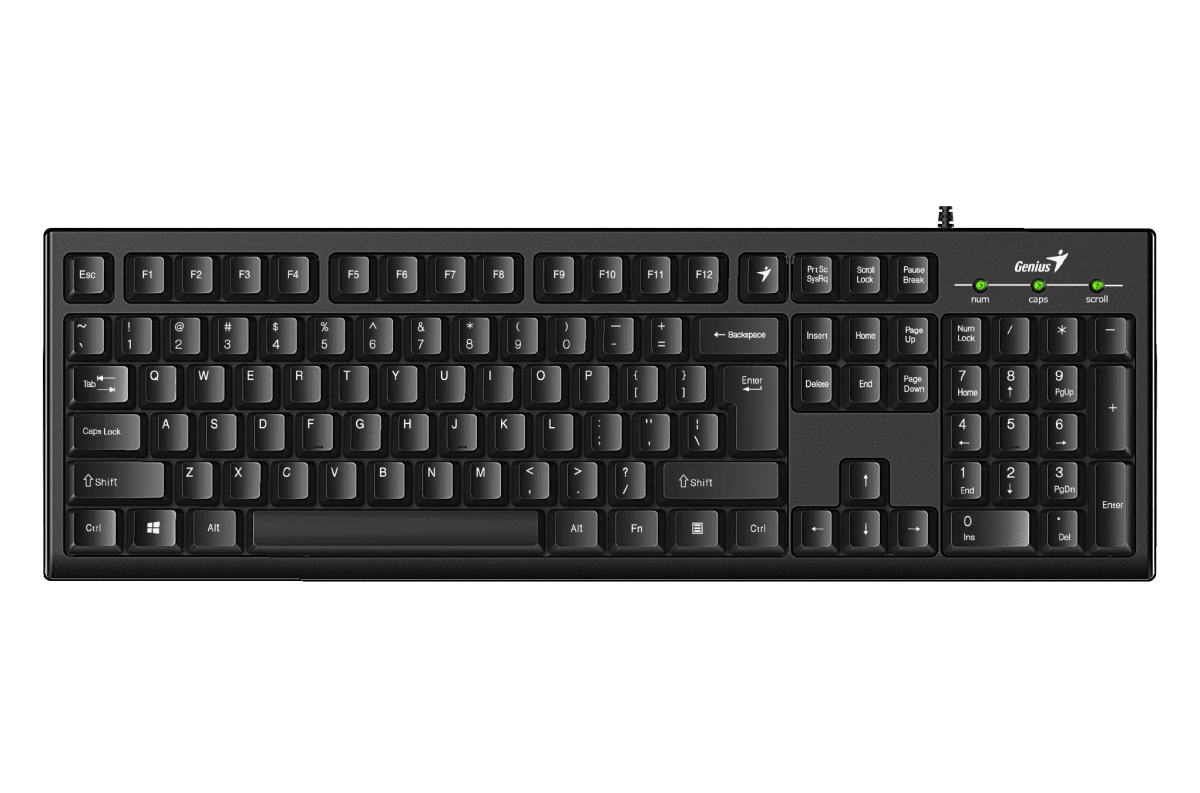 TECLADO GENIUS SMART KB-100 AI COPILOT USB SP BLACK (31300005401) (NT8) 0