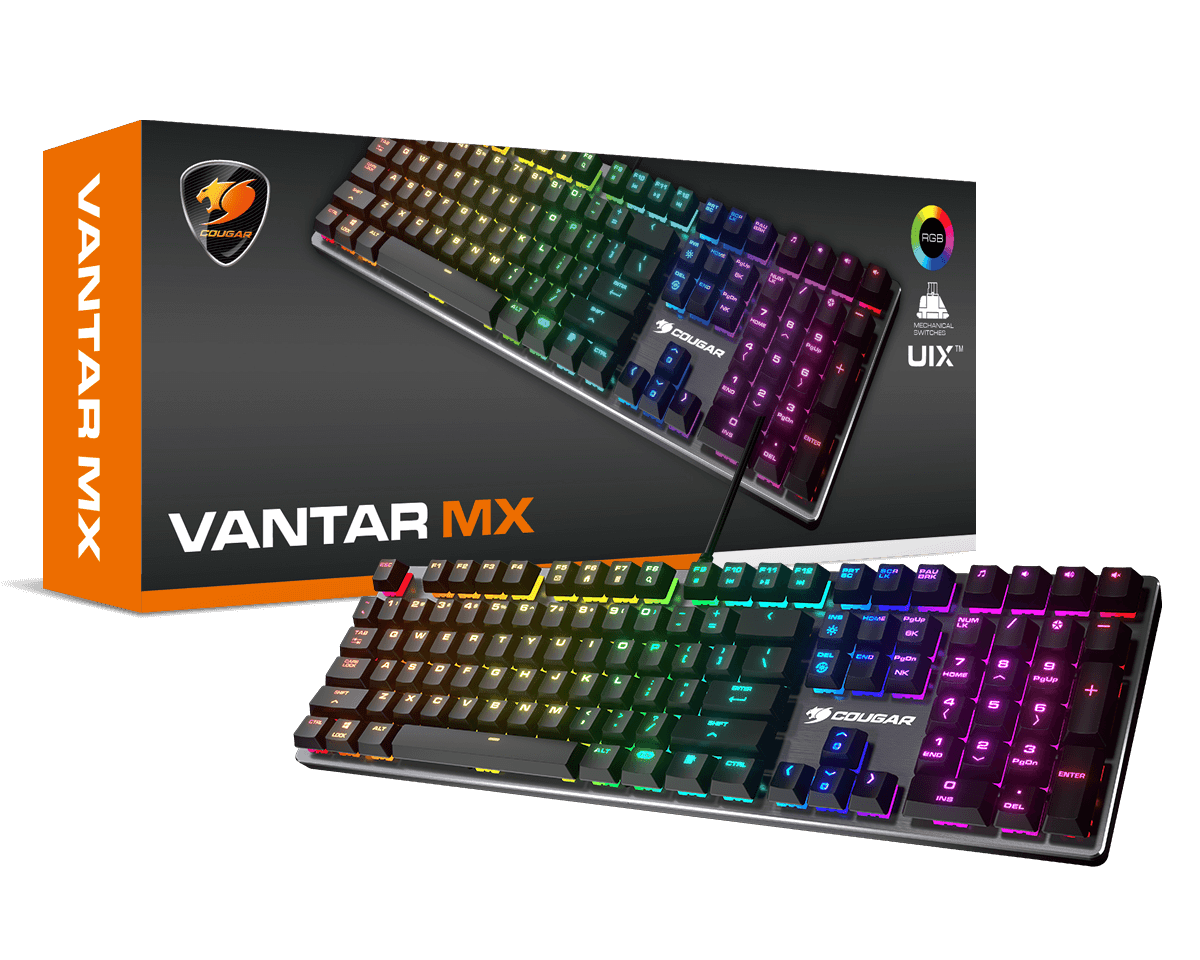 TECLADO MECÁNICO COUGAR VANTAR MX SWITCH RED(37VAMM1SB.00022