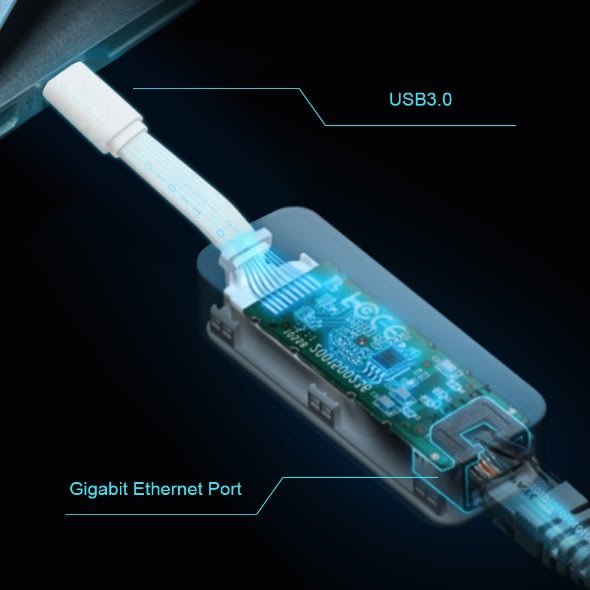 ADAPTADOR TPLINK USB-C A RJ45 GIGABIT UE300C (0101502037)1