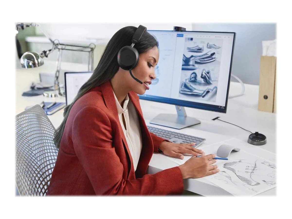 AURICULAR JABRA EVOLVE2 75 - USB-A, MS TEAMS STEREO HEADSET (27599-999-989) (NT3)5
