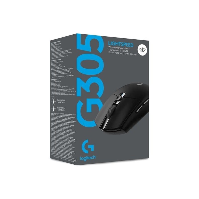 MOUSE LOGITECH G305 INALAMBRICO LIGTHSPEED NEGRO (910-005281) (NT8)2