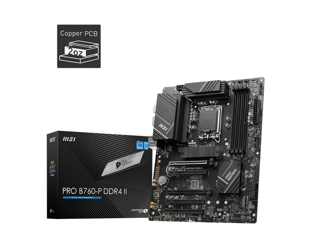 PLACA MADRE MSI PRO B760-P DDR4 LGA1700, HDMI, DP, ATX (PRO B760-P DDR4 II) (NT4) 0