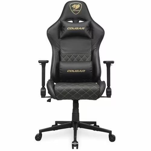 SILLA GAMER COUGAR ARMOR ONE V2 CGR-AO2-GLB CUERO PVC, TEJIDA LINO ORO (3MAO2GLB.0001) (NT7) 0