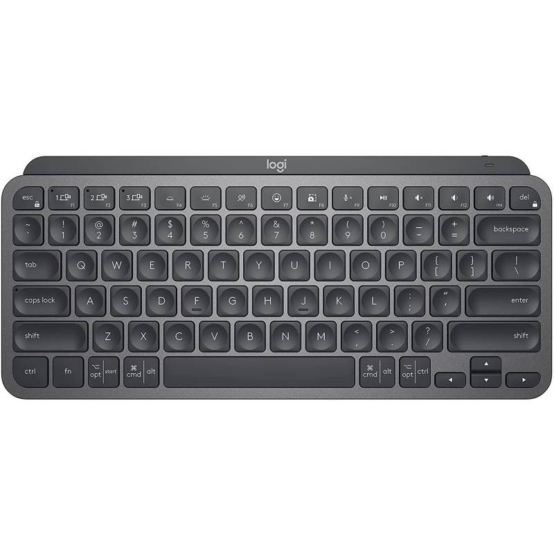 TECLADO LOGITECH MX KEYS MINI MULTI-DEVICE BT ILUMINADO GRAPHITE SP (920-010476) (NT8) 0
