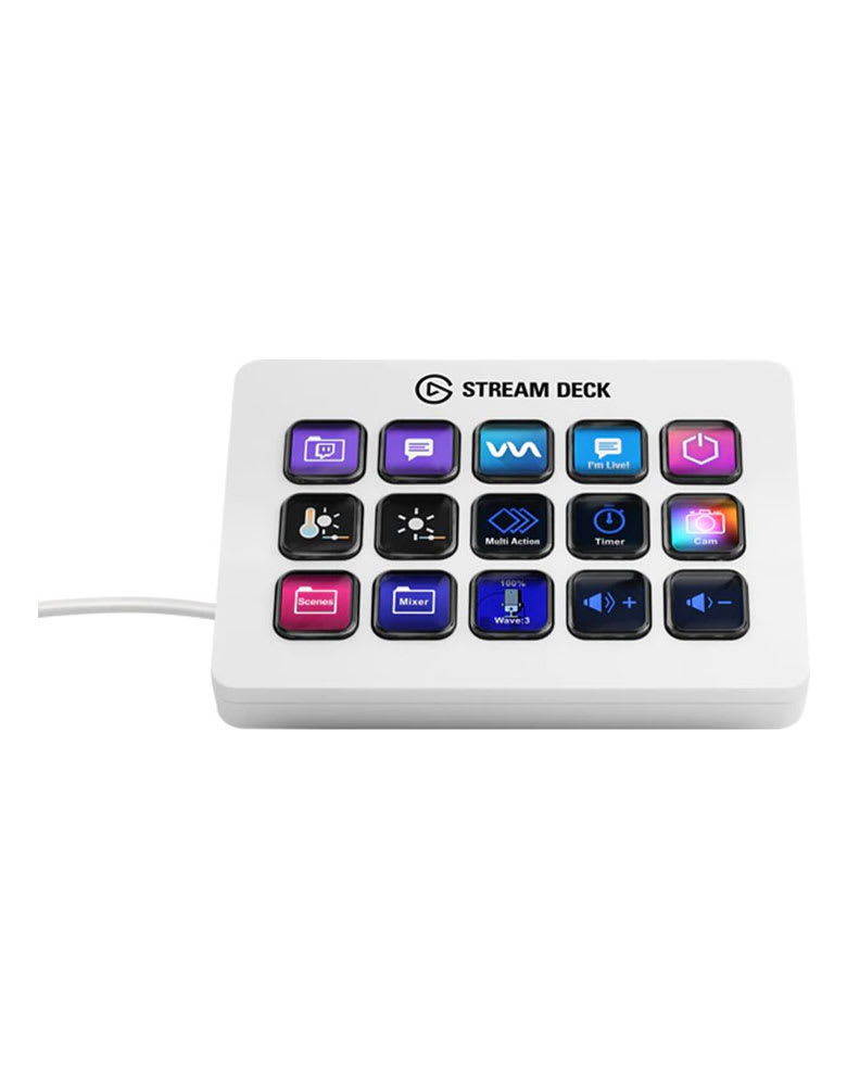 STREAM DECK ELGATO MK.2 15 TECLAS LCD PERSONALIZABLE WHITE (10GBA9911) (NT18)2
