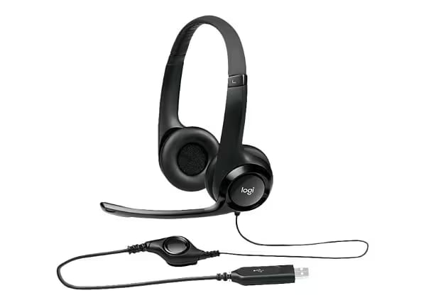 AURICULAR CON MICRÓFONO LOGITECH H390 USB NEGRO (981-000014) 4