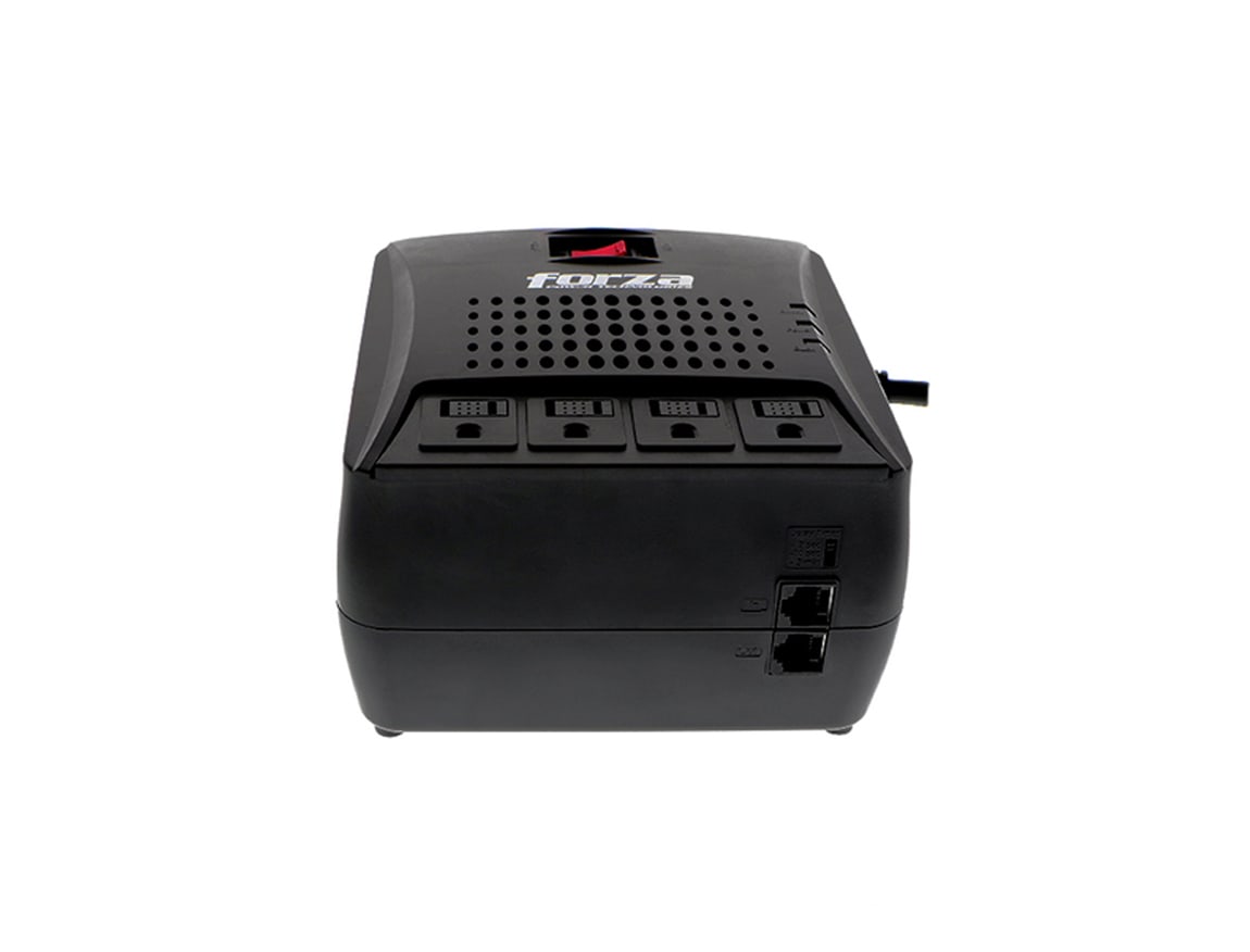 ESTABILIZADOR FORZA 4 TOMAS 3000VA/1500W RJ45-220V X 4 (FVR-3002)4