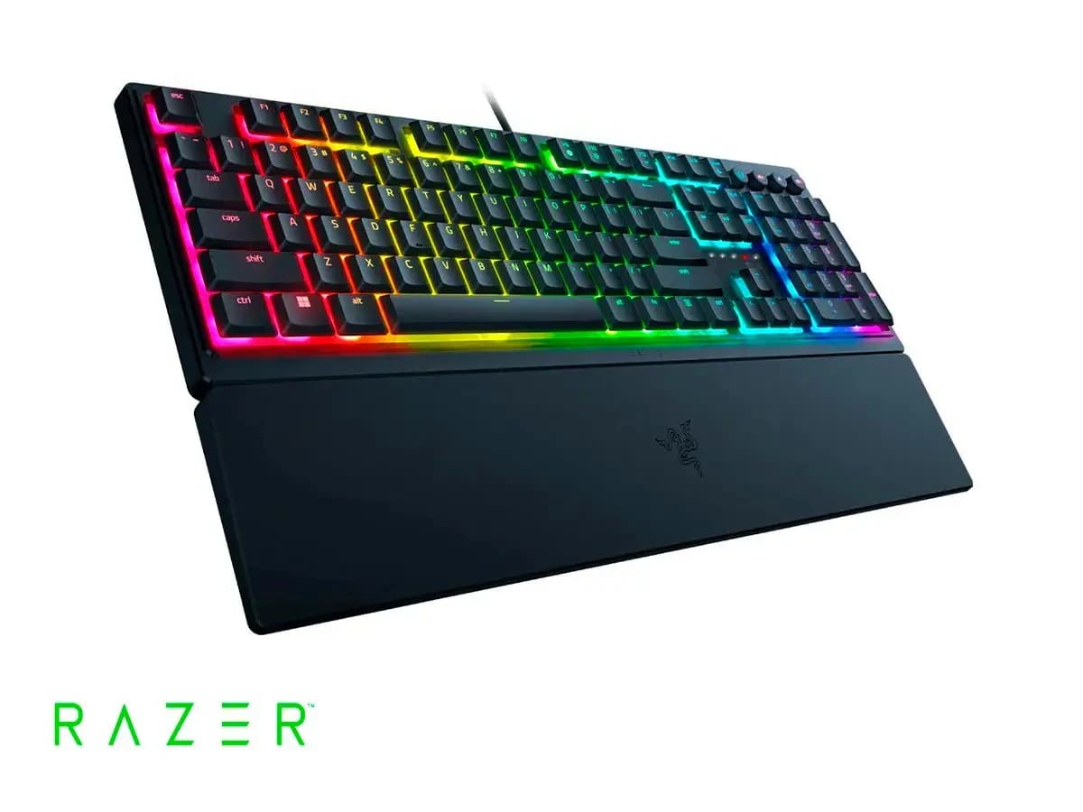 TECLADO RAZER ORNATA V3 MECHA-MEMBRANE LOW PROFILE SP CHROMA BLACK (RZ03-04461100-R311) NT83