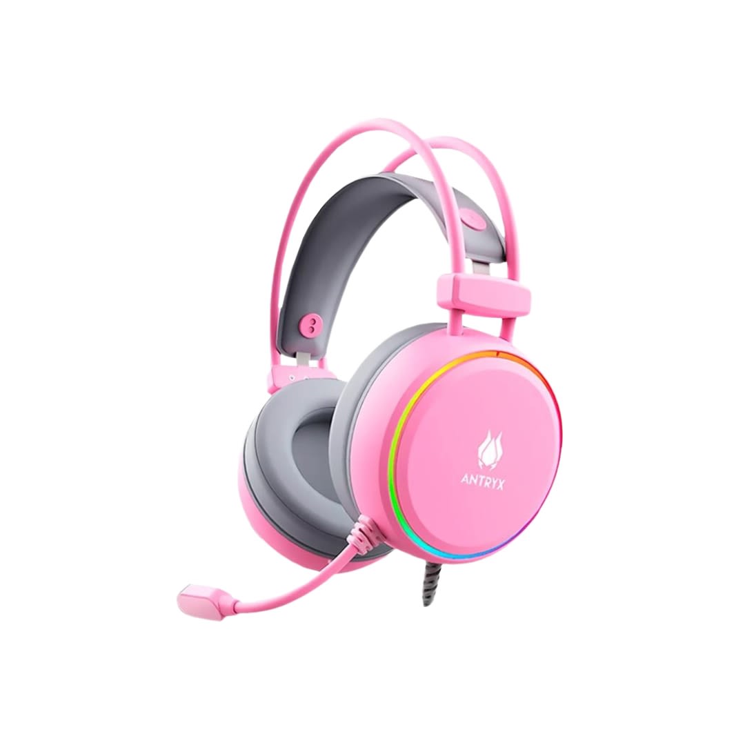 AURICULAR ANTRYX KIRBY PINK RGB 7.1 (AGH-7200PI7R) (NT50) 0