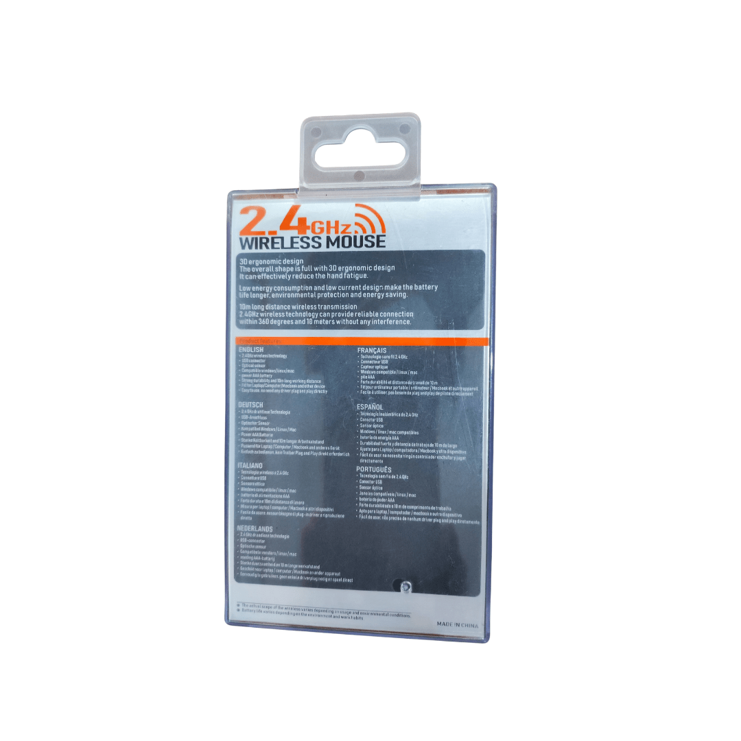 MOUSE IMPORT OPTICO INALÁMBRICO 2.4GHZ USB3