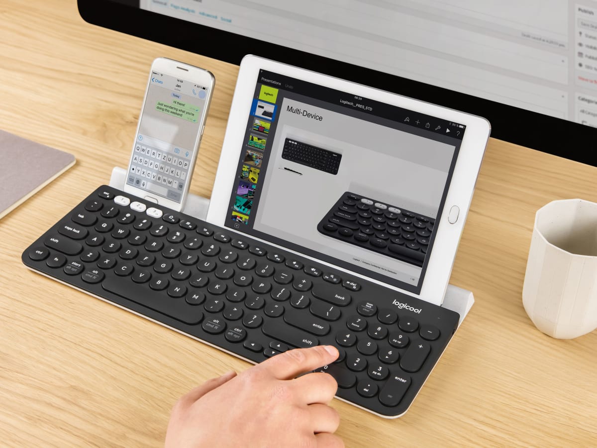 TECLADO LOGITECH WIRELESS K780 MULTI DEVICE  (920-008026) (NT8)2