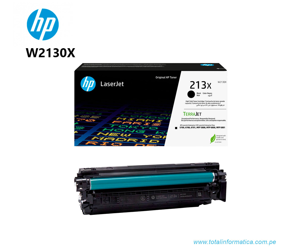 TONER HP LASERJET 213X W2130X NEGRO (W2130X) (NT3)2