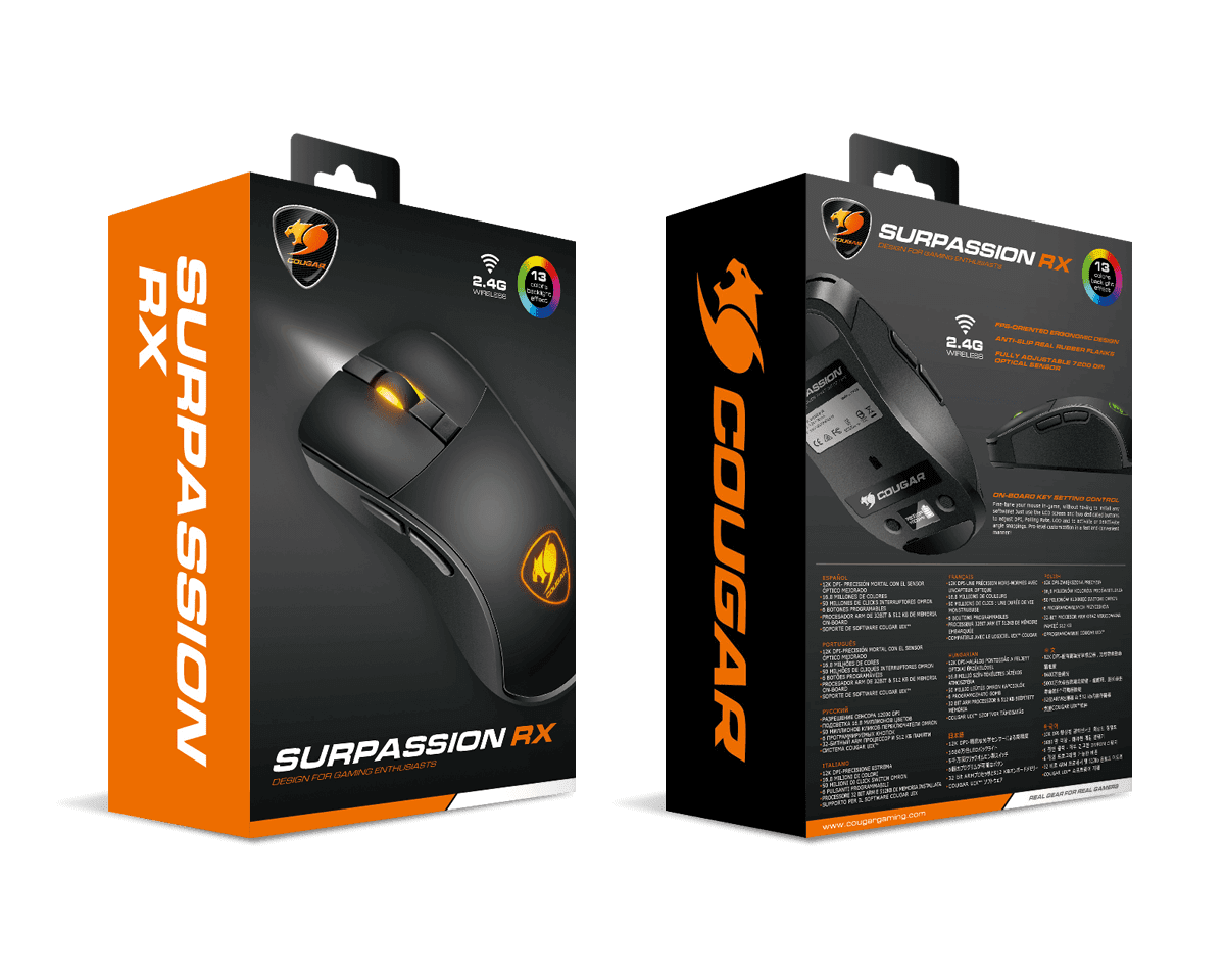 MOUSE COUGAR SURPASSION RX WIRELESS RGB (3MSRFWOB.0001)4