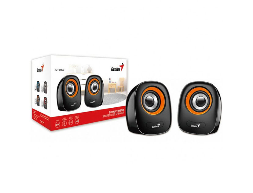 PARLANTE GENIUS SP-Q160 NARANJA USB POWER 6W (31730027402)1