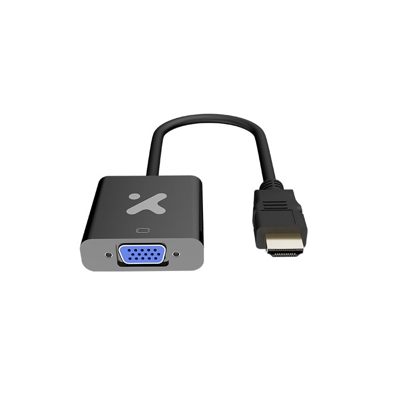 ADAPTADOR DE VIDEO XTECH HDMI MACHO A VGA HEMBRA (XTC-384) 0
