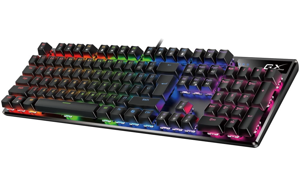 TECLADO GENIUS GX SCORPION K12 GAMING RGB LED MECHANICAL USB AI BROWN SWITCH NEGRO (31310057401) (NT8)2
