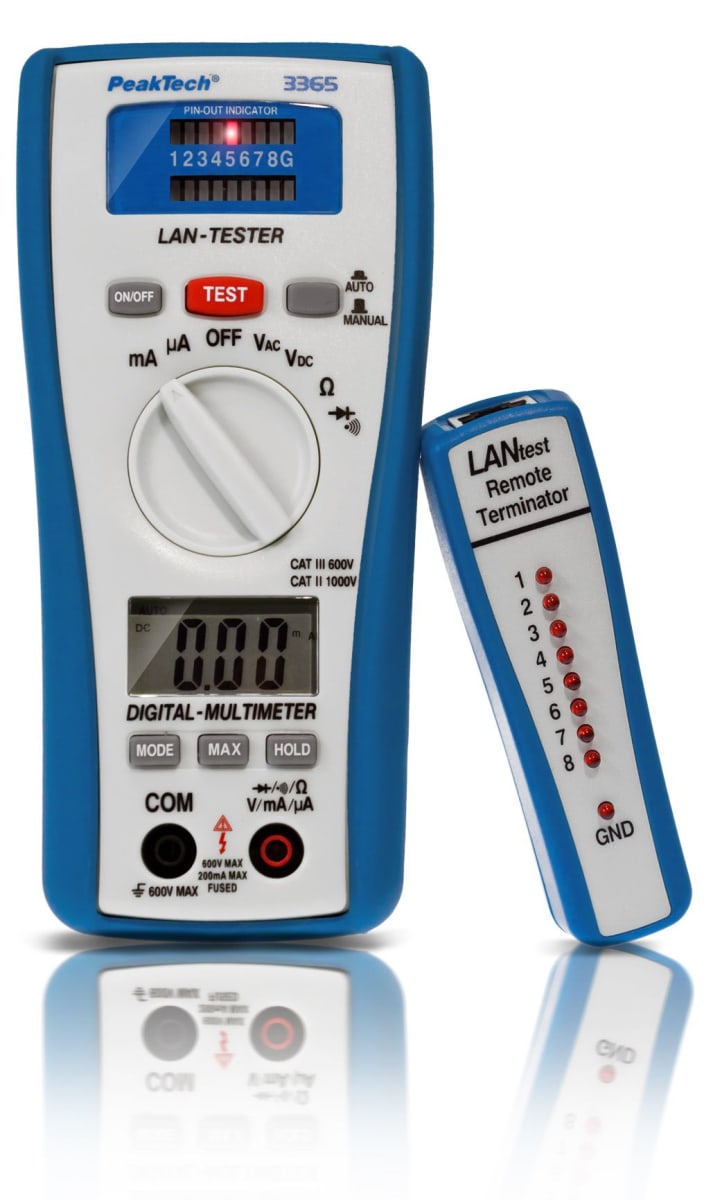 MULTIMETRO DIGITAL P3365 PEAKTECH 2000 CUENTAS CON MEDIDOR LAN 2 EN 1 (P3365) 0