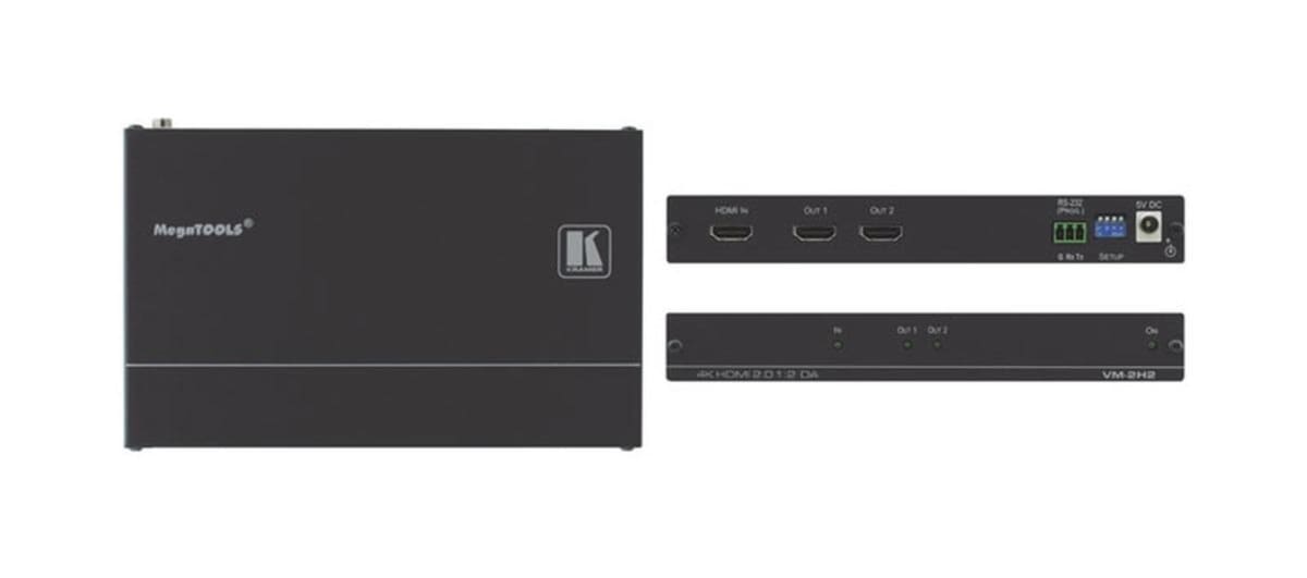 AMPLIFICADOR DE DISTRIBUCION KRAMER VM-2H2 HDMI 1:2 4K HDR (10-804080190) (NT8) 1