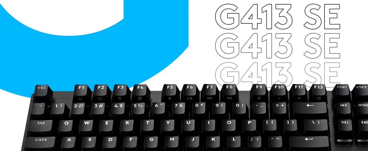 TECLADO LOGITECH G413 SE BLACKLIGHT MECHANICAL GAMING BLACK (920-010433) NT85